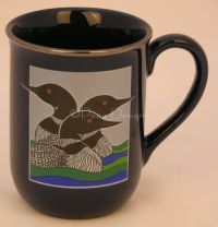 Otagiri MALLARD DUCK LOON Navy Blue Coffee Mug - Japan